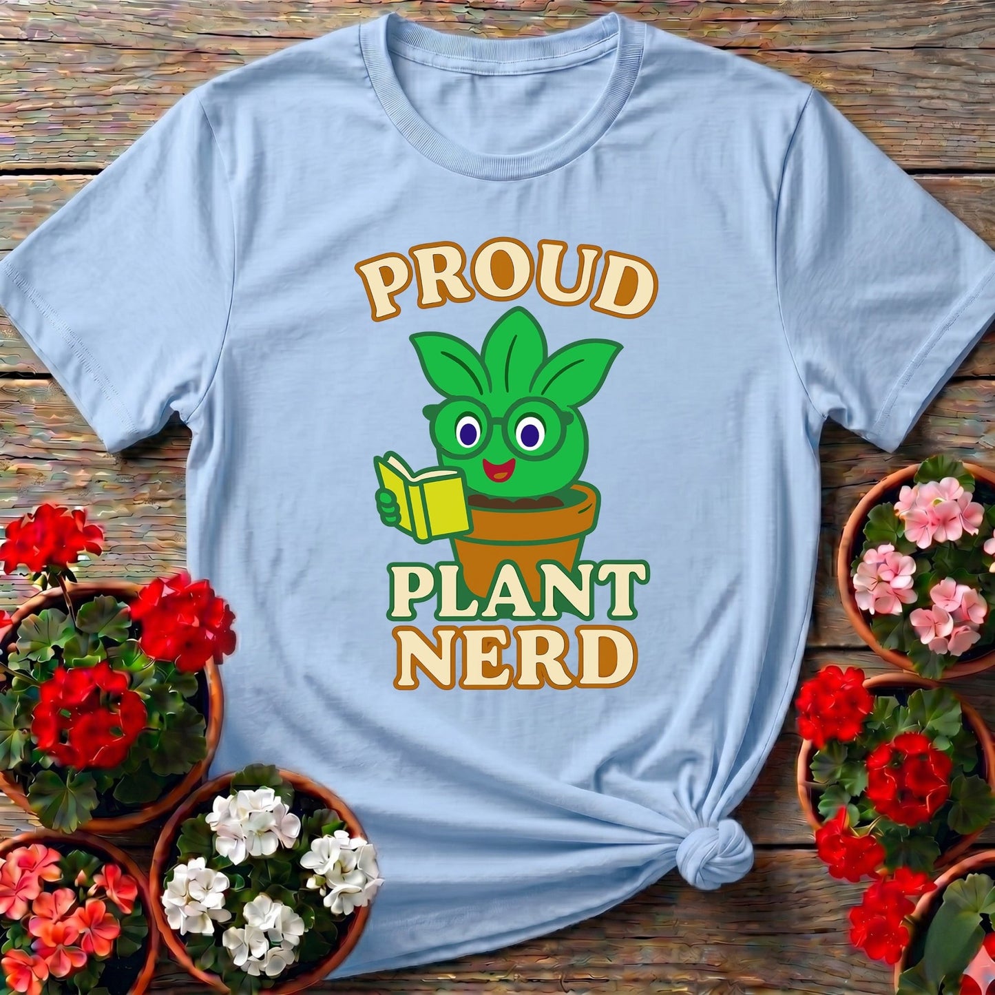 Proud Plant Nerd Cute Houseplant T-shirt - GardeningTshirts