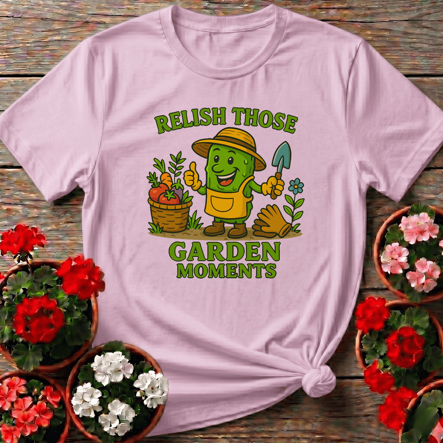 Relish Those Garden Moments Funny Pickle Tee - GardeningTshirts