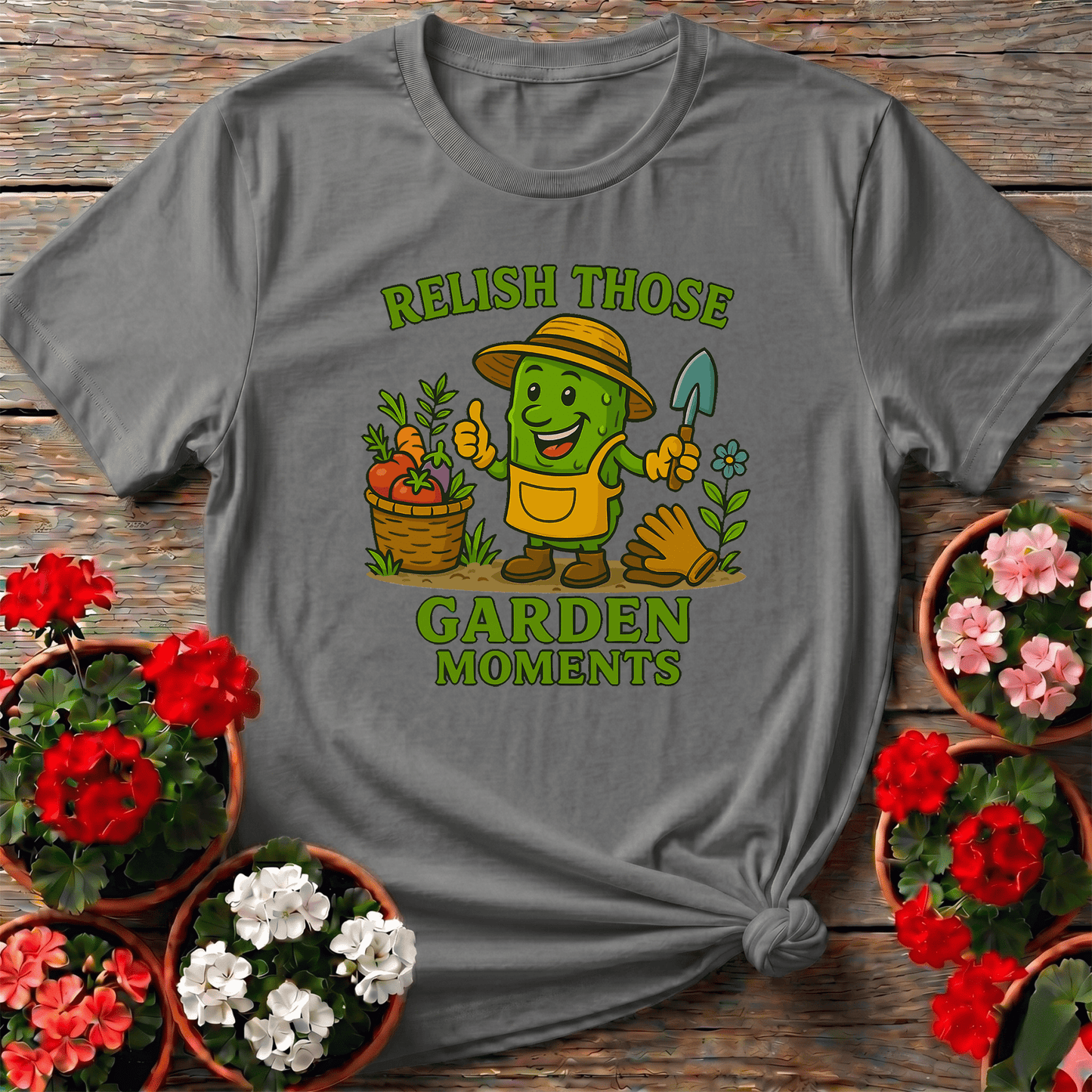 Relish Those Garden Moments Funny Pickle Tee - GardeningTshirts