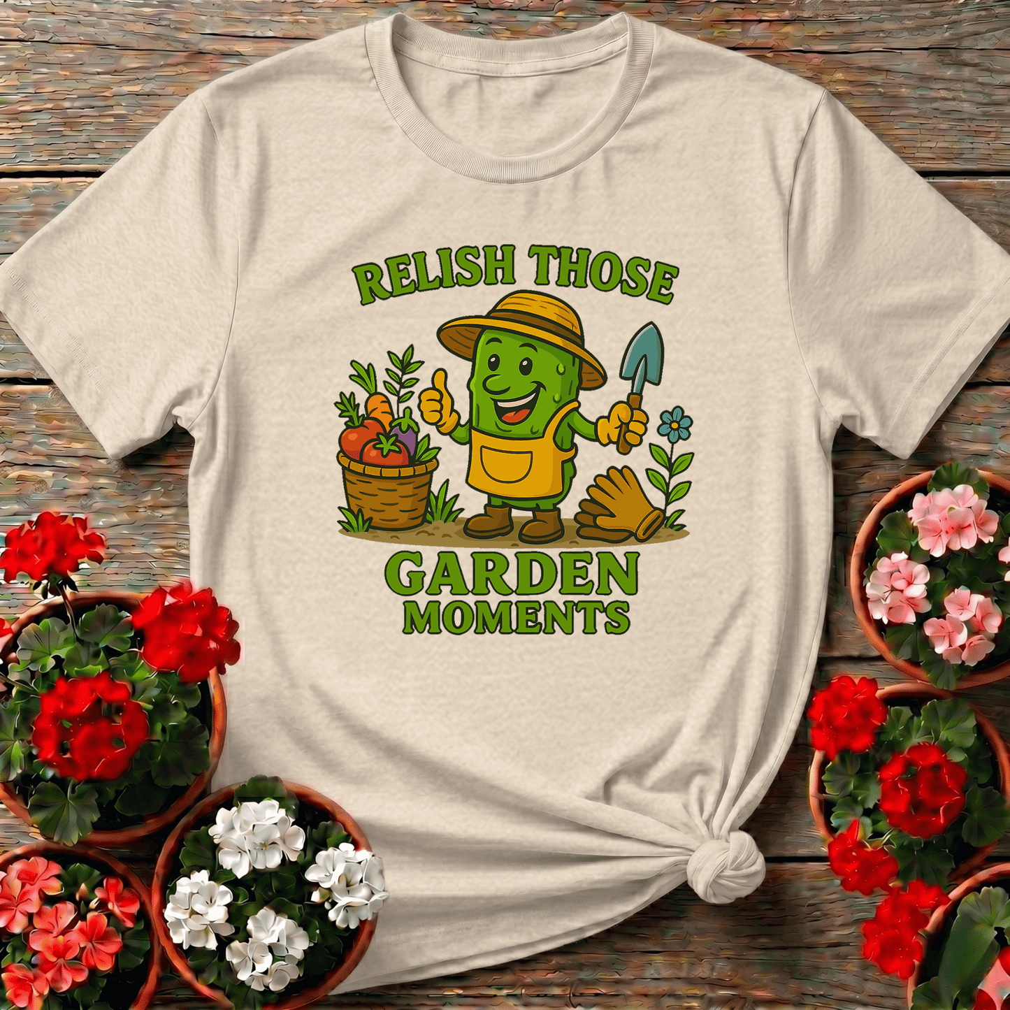Relish Those Garden Moments Funny Pickle Tee - GardeningTshirts