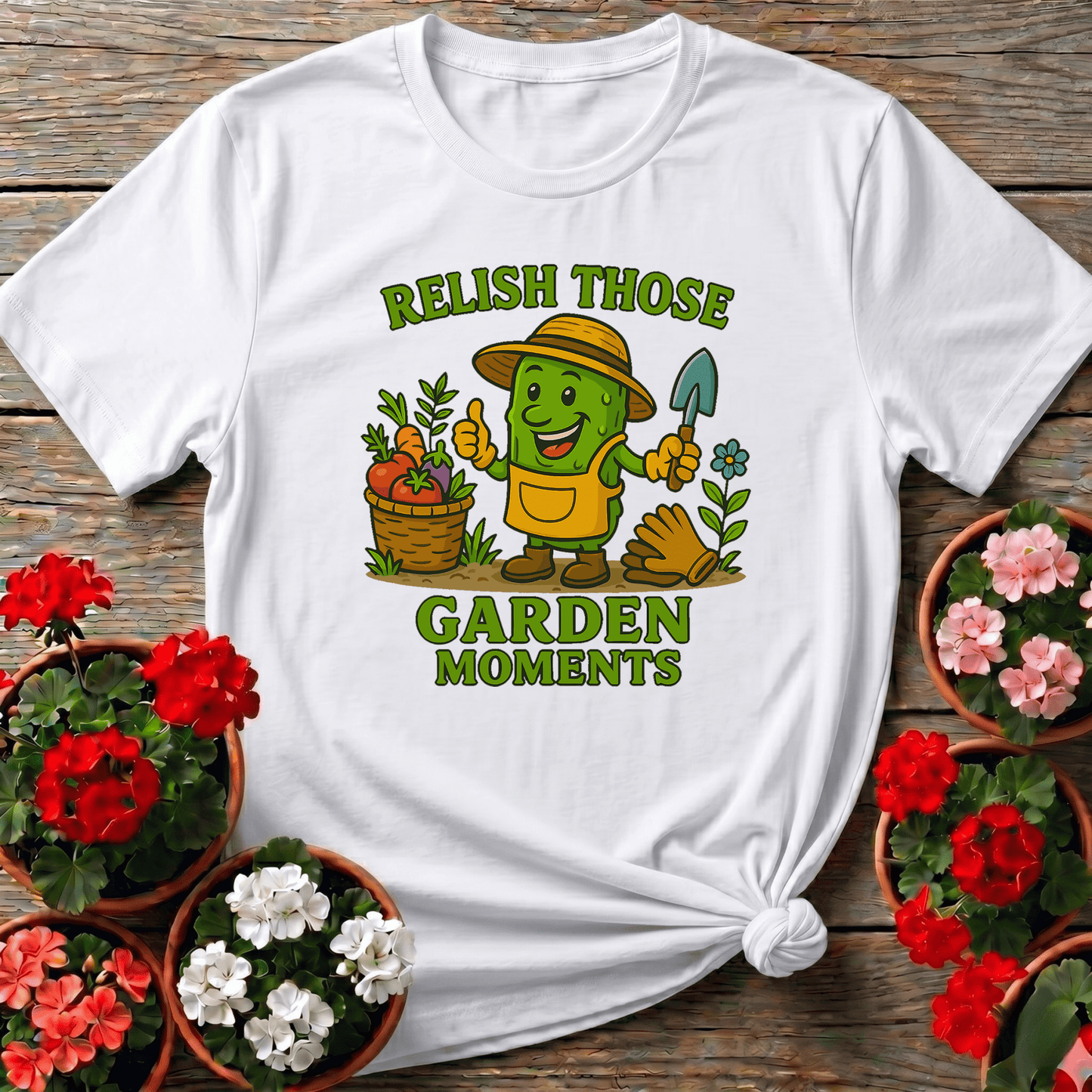 Relish Those Garden Moments Funny Pickle Tee - GardeningTshirts