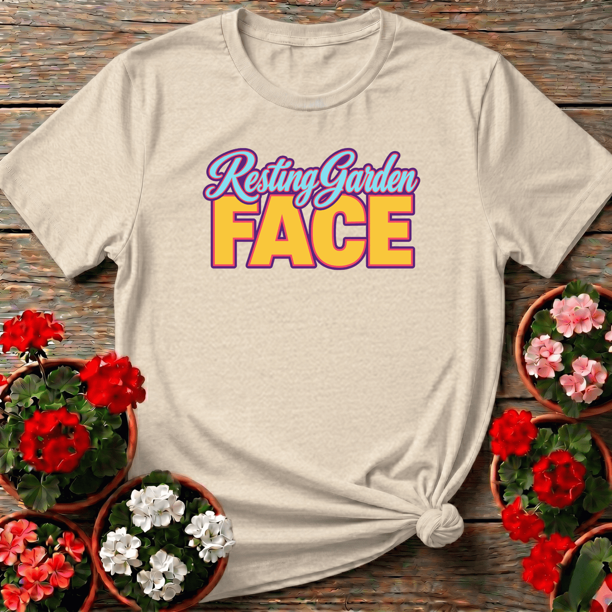 Resting Garden Face Funny Gardening T-Shirt for Plant Lovers - GardeningTshirts