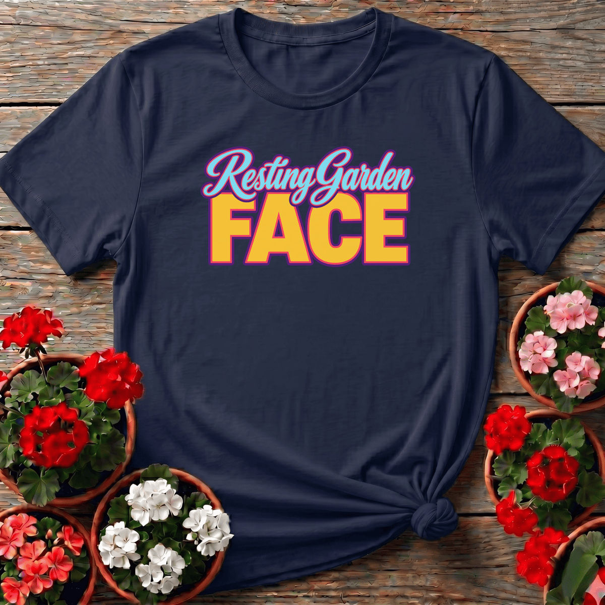 Resting Garden Face Funny Gardening T-Shirt for Plant Lovers - GardeningTshirts