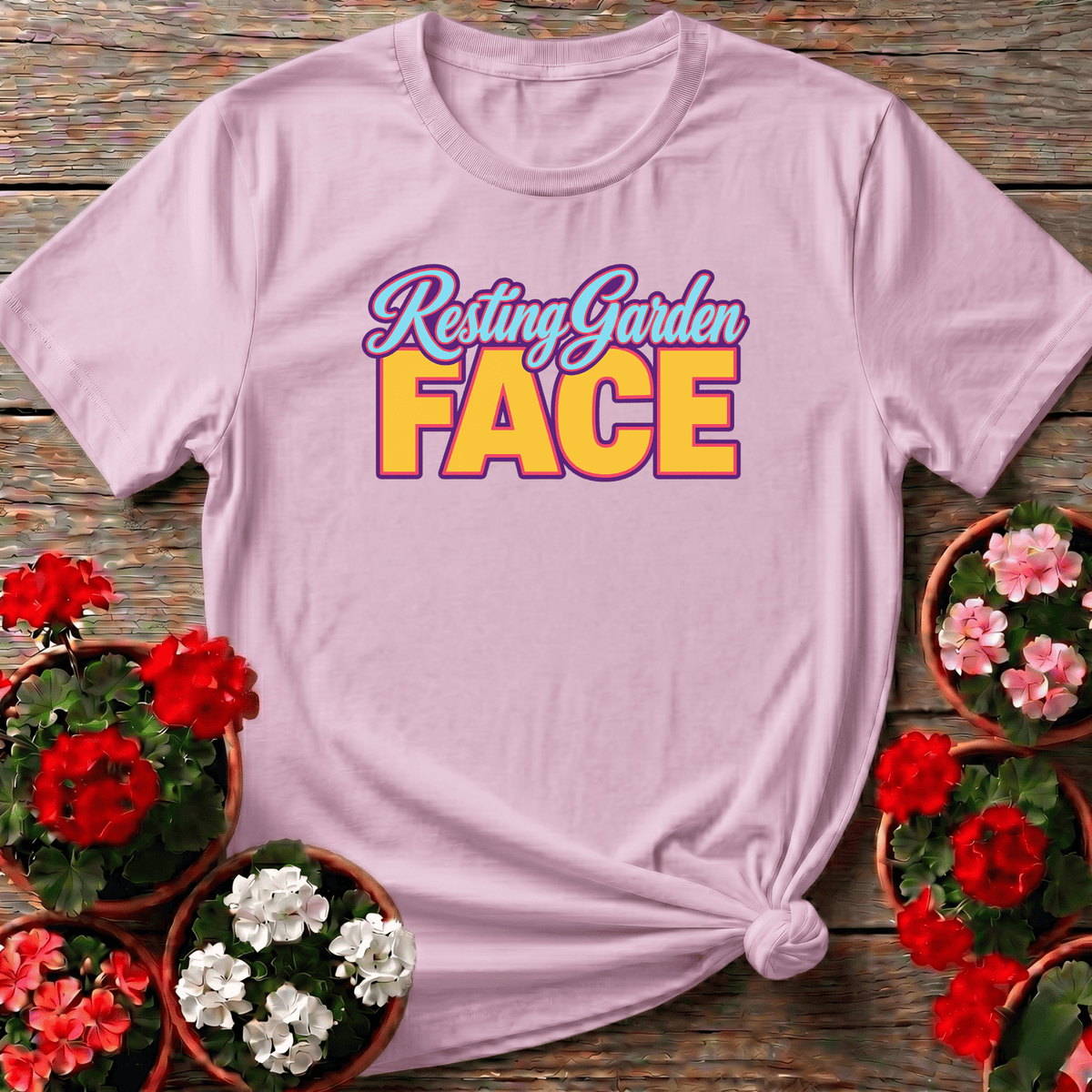 Resting Garden Face Funny Gardening T-Shirt for Plant Lovers - GardeningTshirts