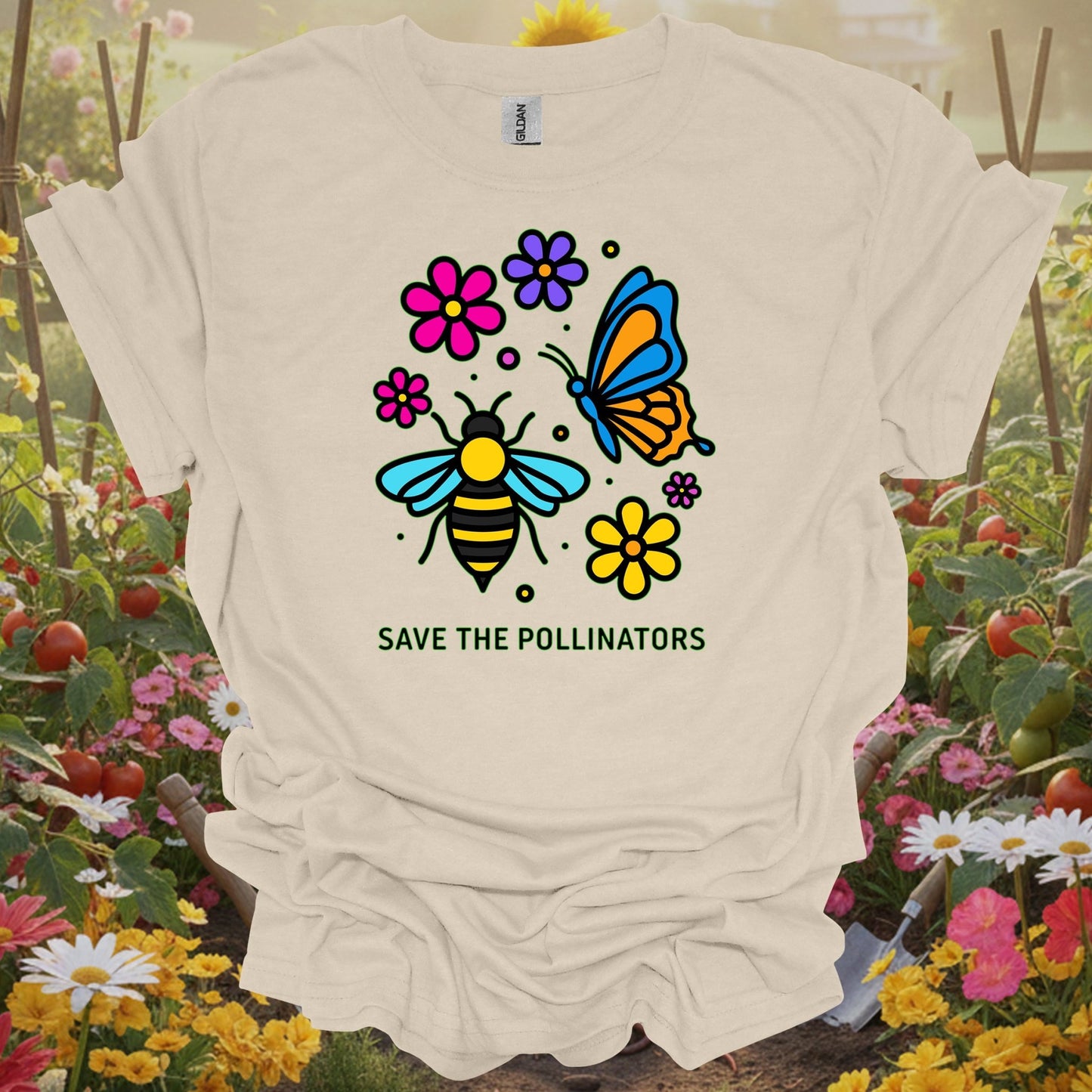 Natural top showing save the pollinators nature conservation for people who support pollinators