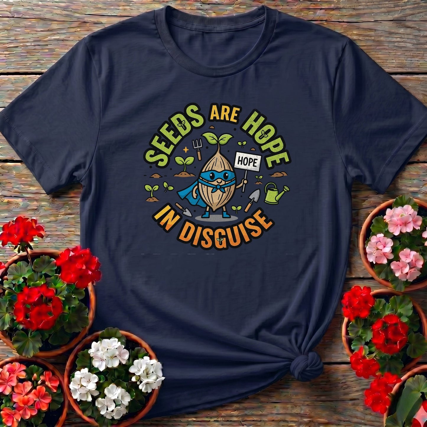Seeds Are Hope In Disguise Superhero T-shirt - GardeningTshirts