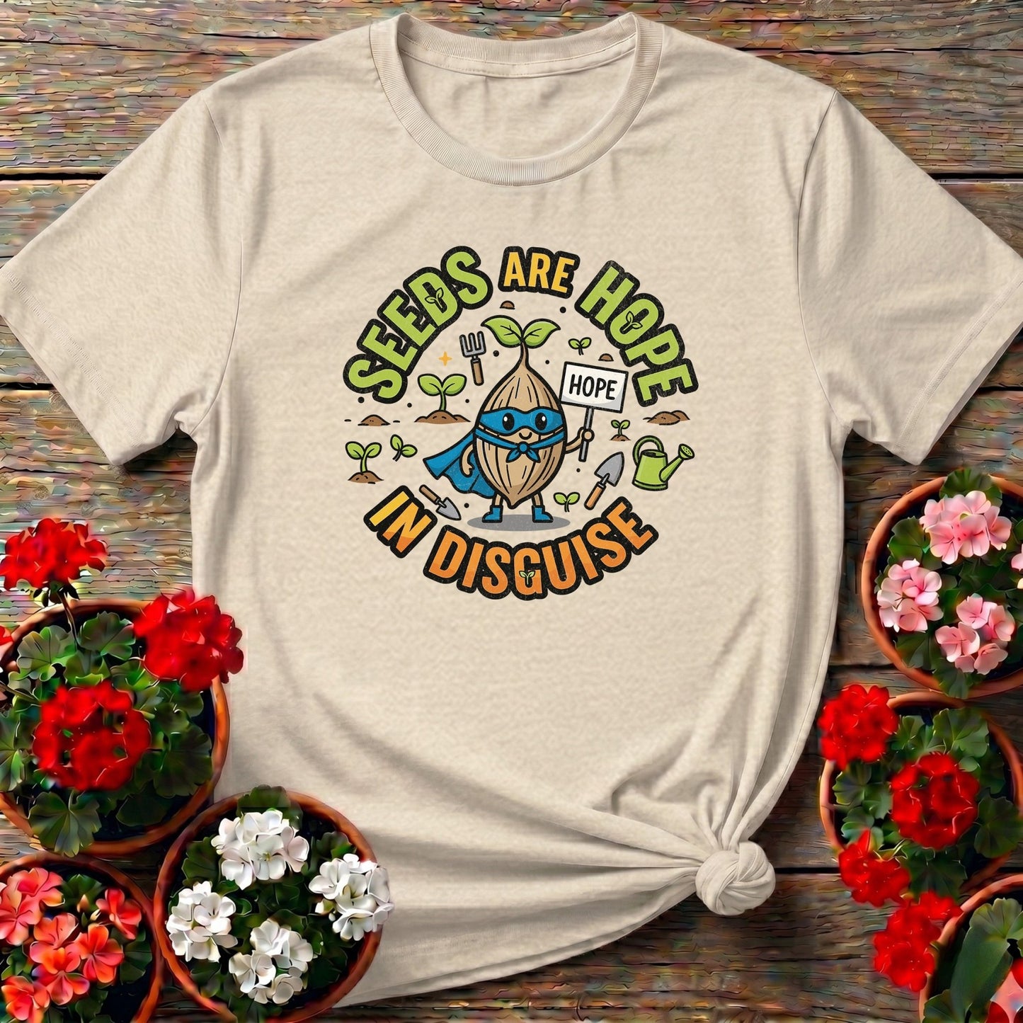Seeds Are Hope In Disguise Superhero T-shirt - GardeningTshirts