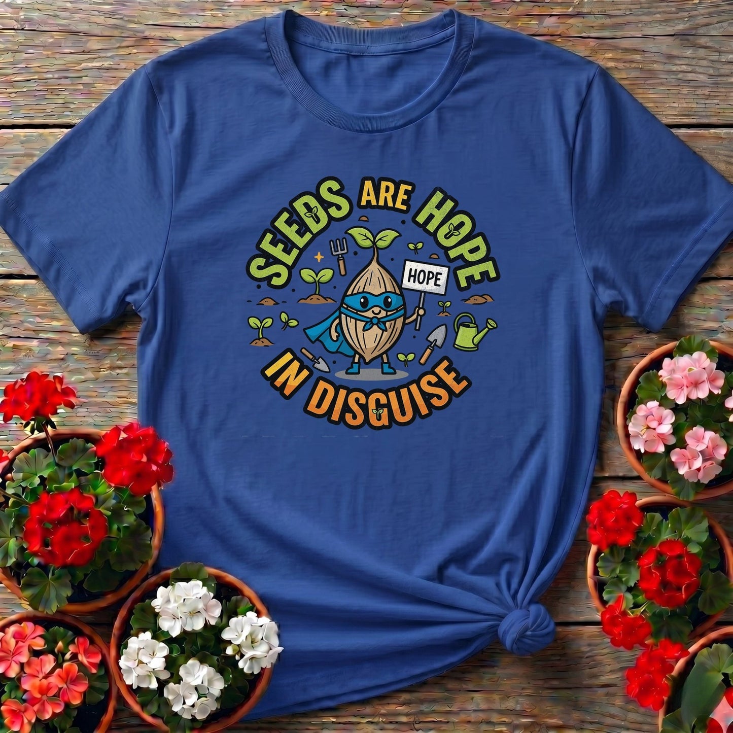 Seeds Are Hope In Disguise Superhero T-shirt - GardeningTshirts