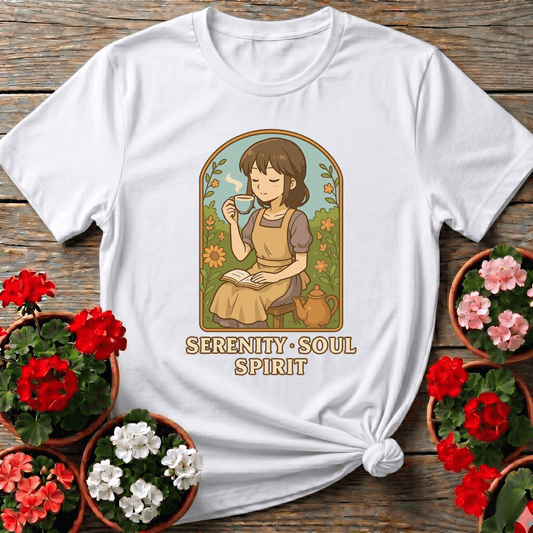 Serenity Soul Spirit Botanical Cottagecore T-shirt - GardeningTshirts
