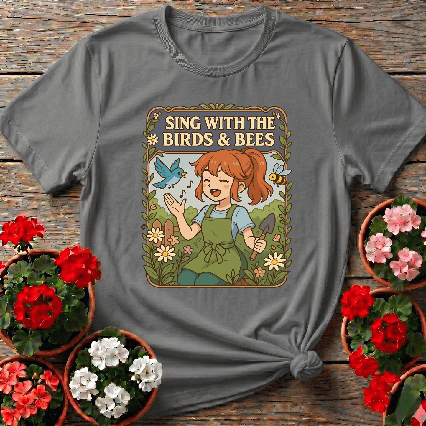 Sing With the Birds and Bees Gardening Tee - GardeningTshirts