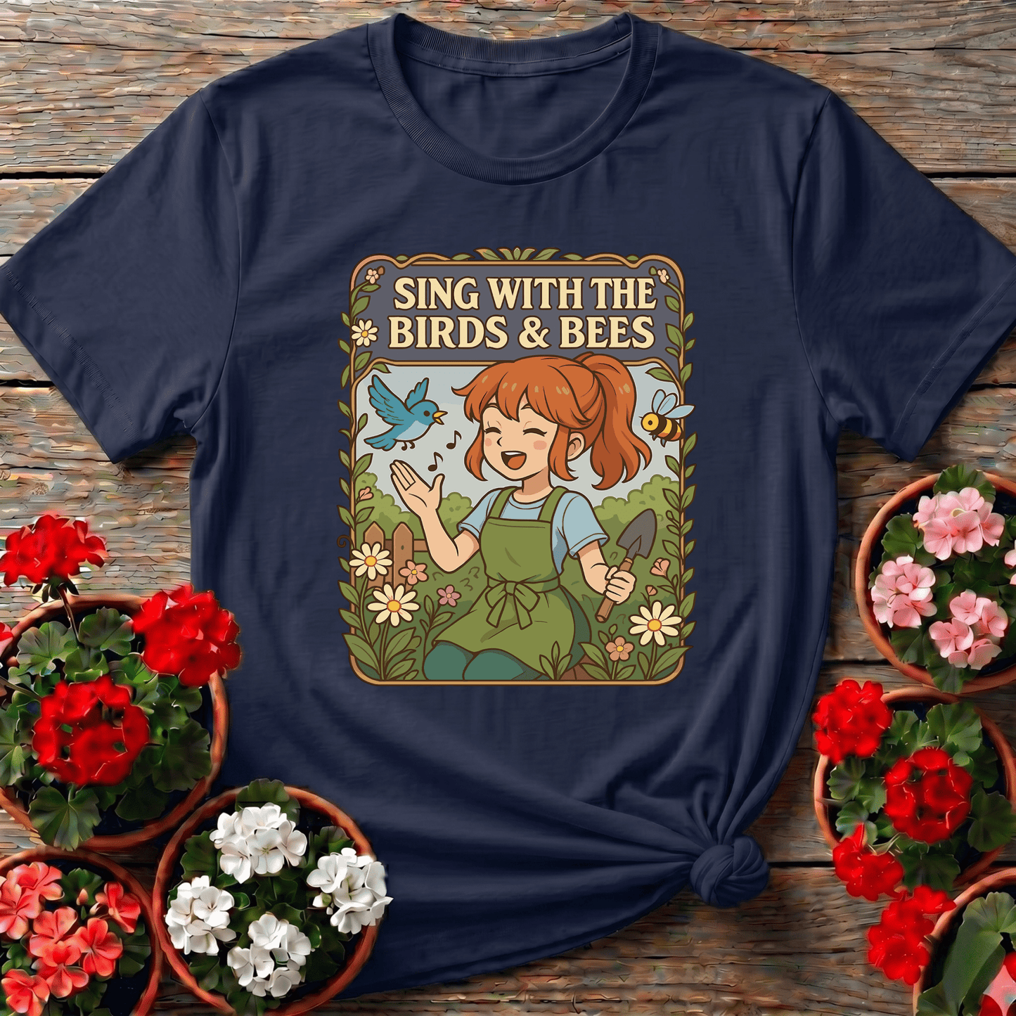 Sing With the Birds and Bees Gardening Tee - GardeningTshirts