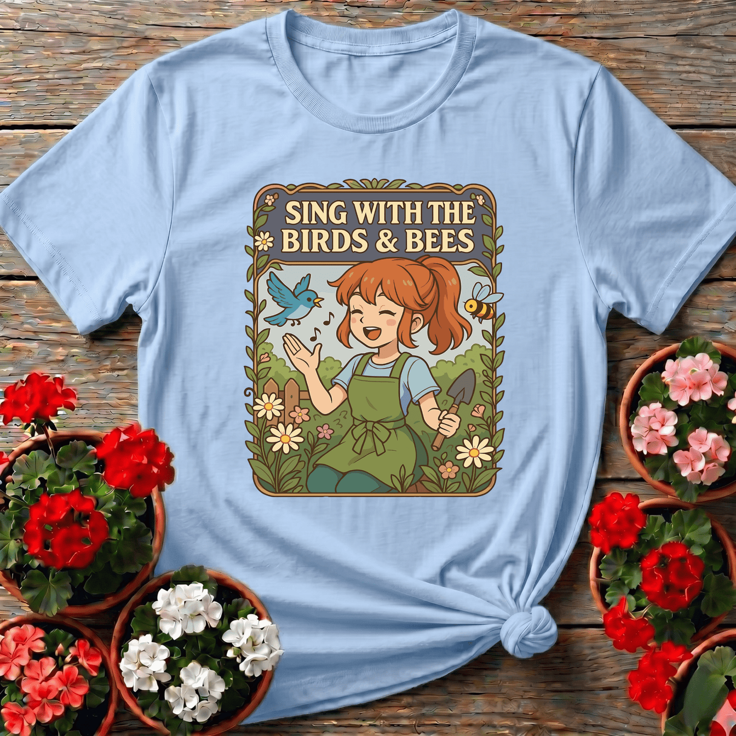 Sing With the Birds and Bees Gardening Tee - GardeningTshirts