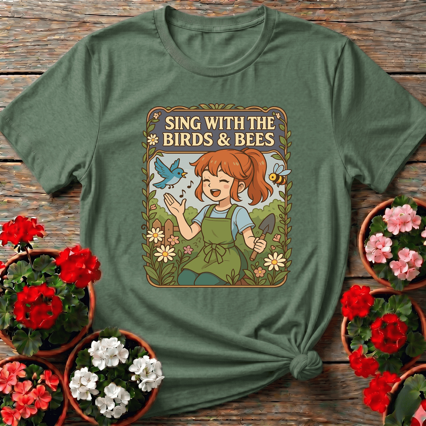 Sing With the Birds and Bees Gardening Tee - GardeningTshirts