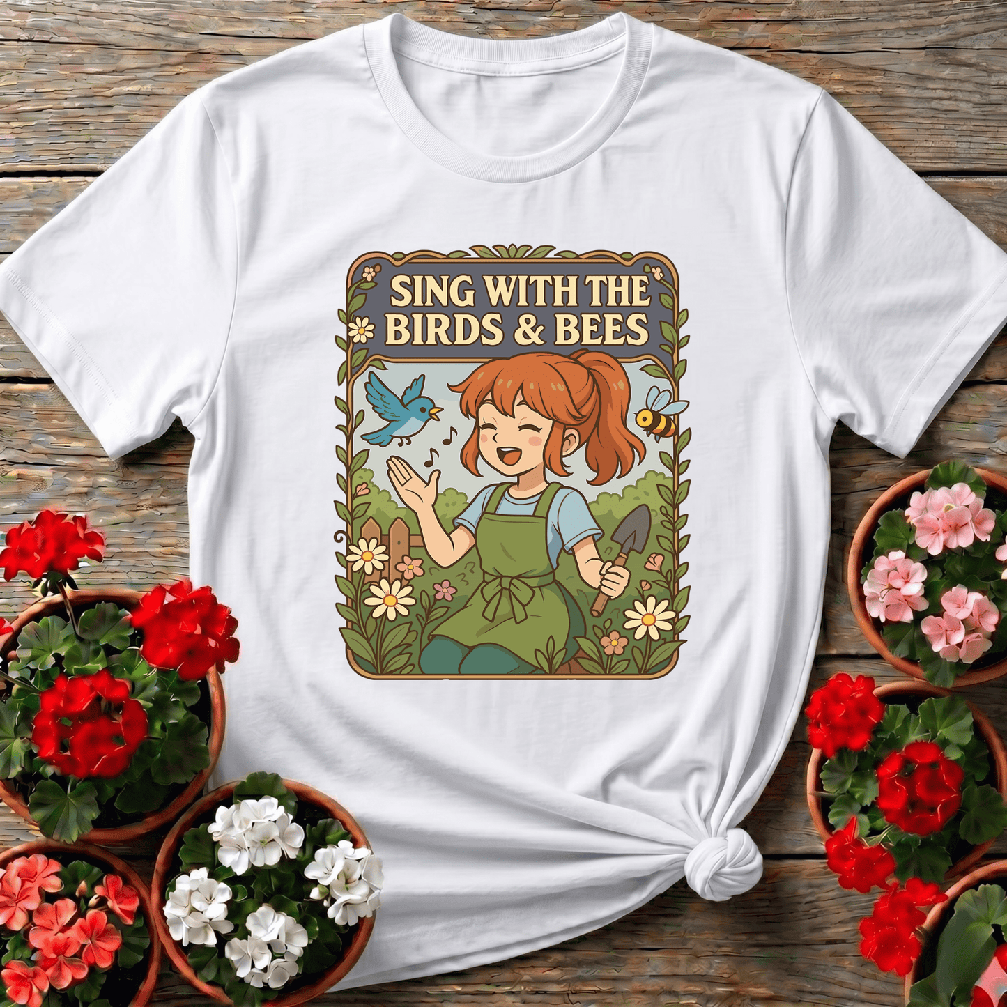 Sing With the Birds and Bees Gardening Tee - GardeningTshirts