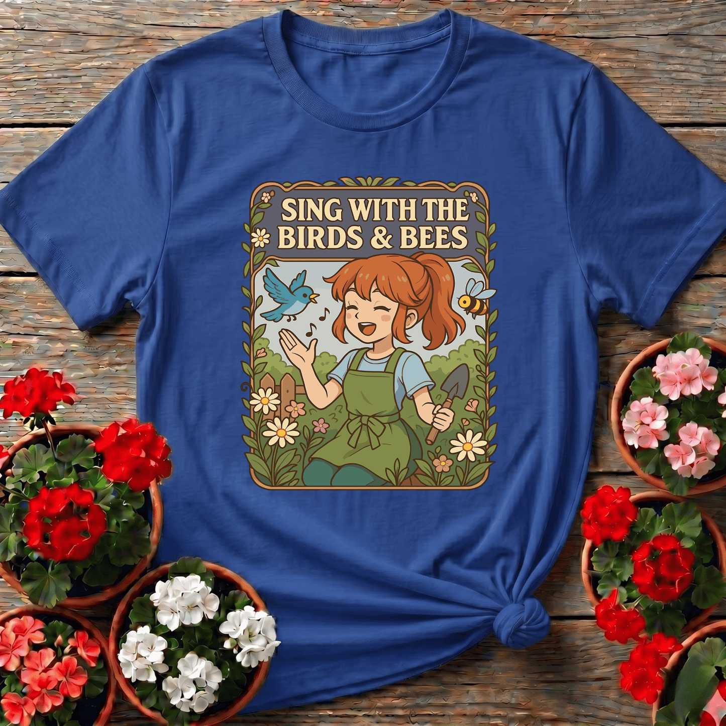 Sing With the Birds and Bees Gardening Tee - GardeningTshirts