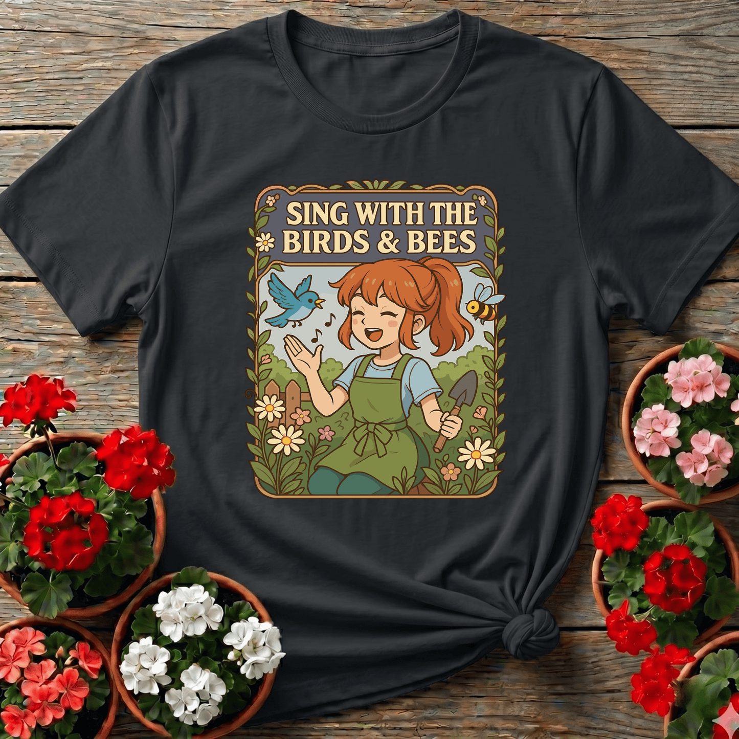 Sing With the Birds and Bees Gardening Tee - GardeningTshirts