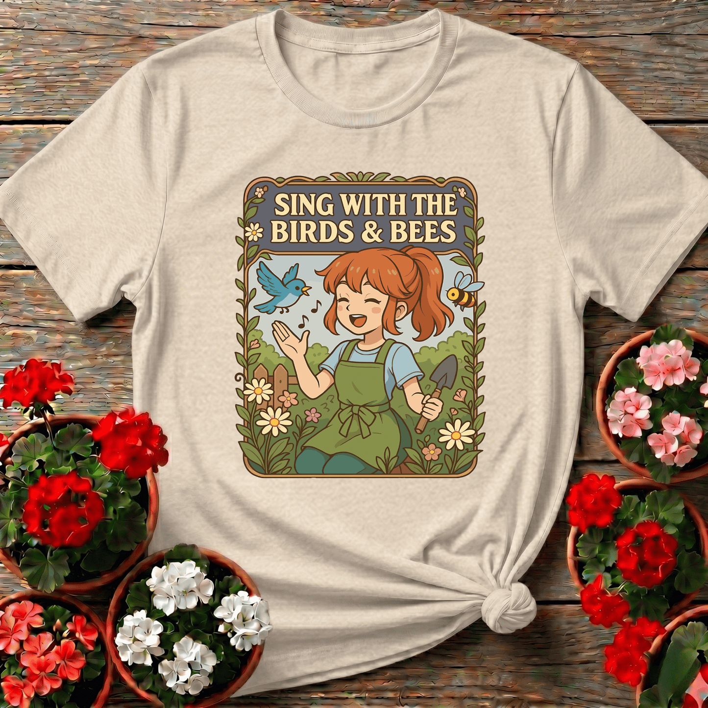 Sing With the Birds and Bees Gardening Tee - GardeningTshirts