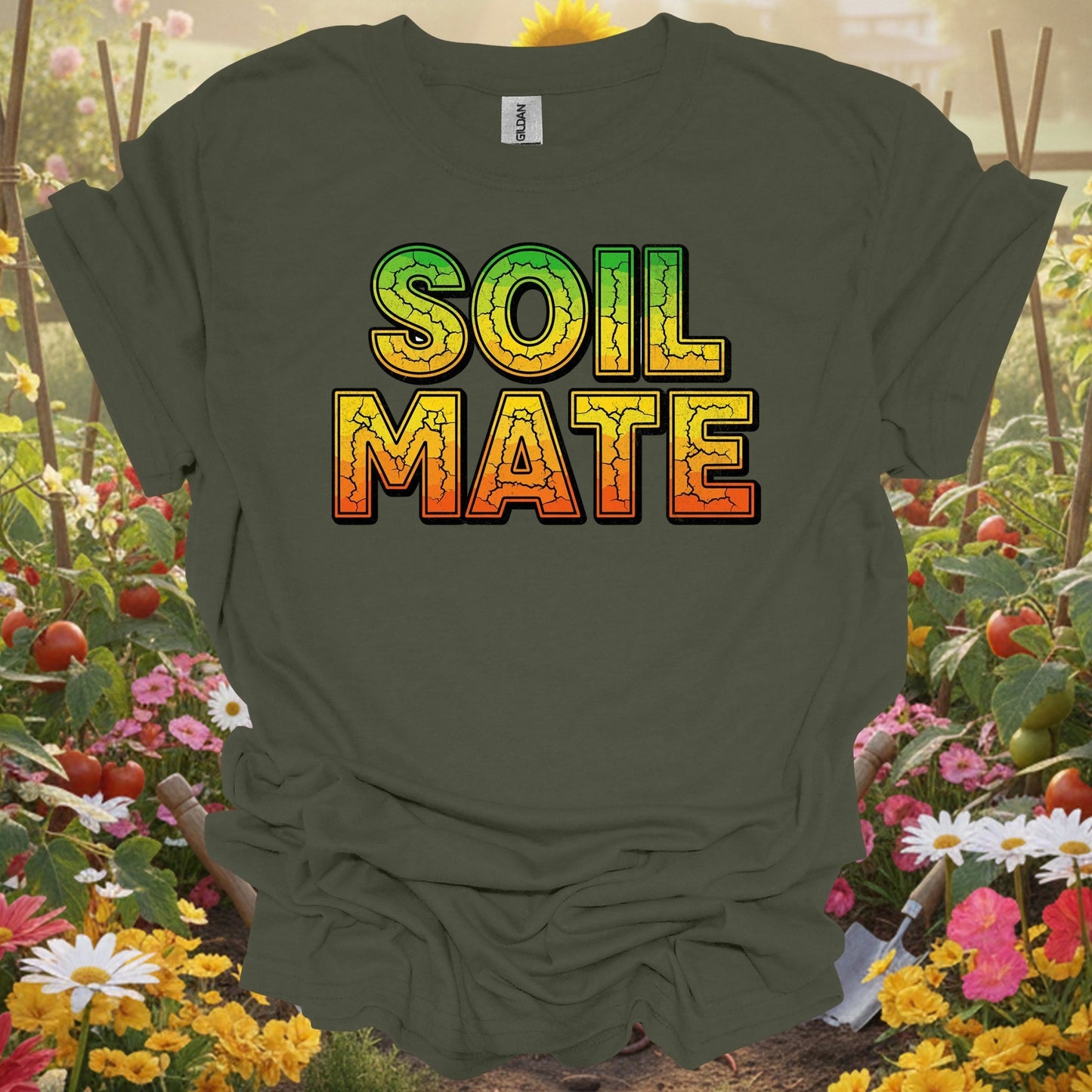 "SOIL MATE" Funny Gardening Pun T-Shirt - GardeningTshirts