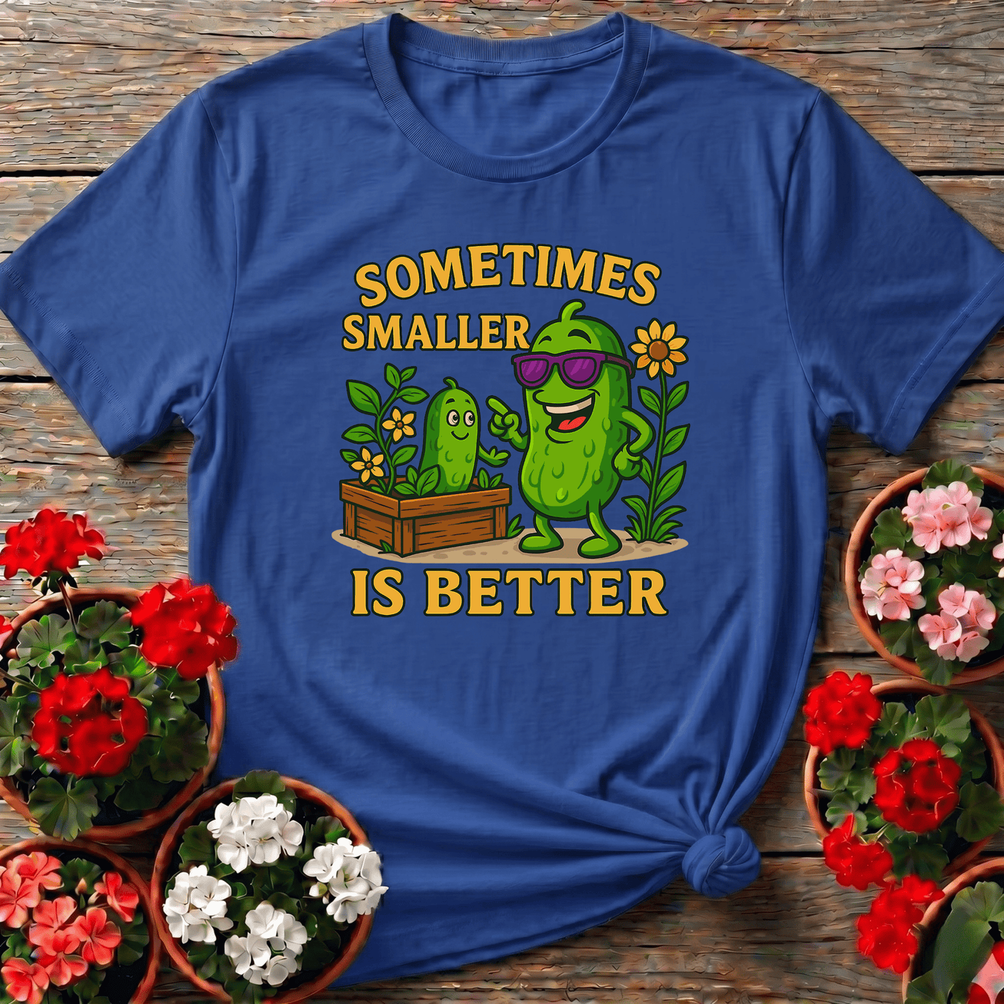 Sometimes Smaller Is Better Funny Pickle T-shirt - GardeningTshirts