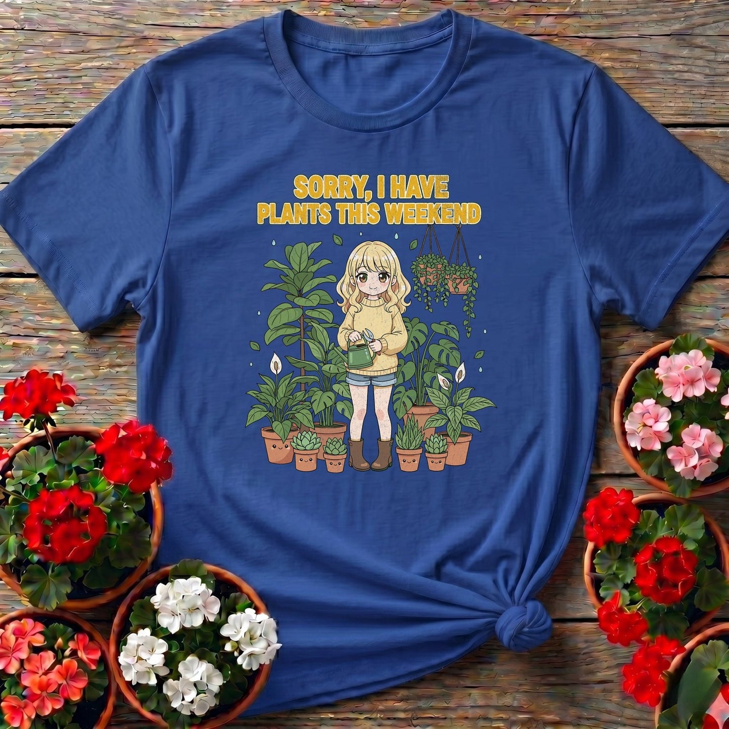 Sorry I Have Plants Anime T shirt - GardeningTshirts