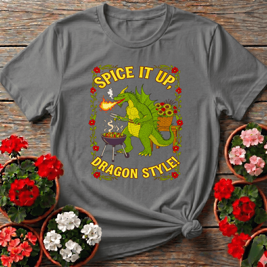 Spice It Up Dragon Style Funny Garden Dragon Tee - GardeningTshirts