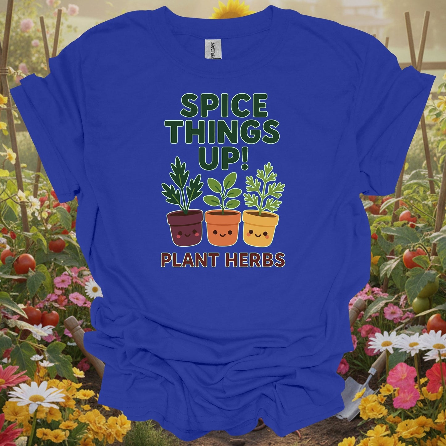 Royal top showing cute potted herbs ready to spice things up for culinary enthusiasts