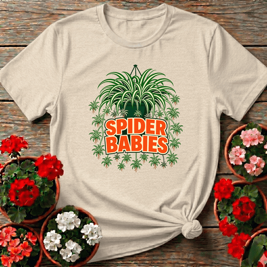 Spider Babies Spider Plant Funny Gardening T-Shirt - GardeningTshirts