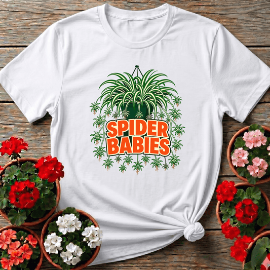 Spider Babies Spider Plant Funny Gardening T-Shirt - GardeningTshirts