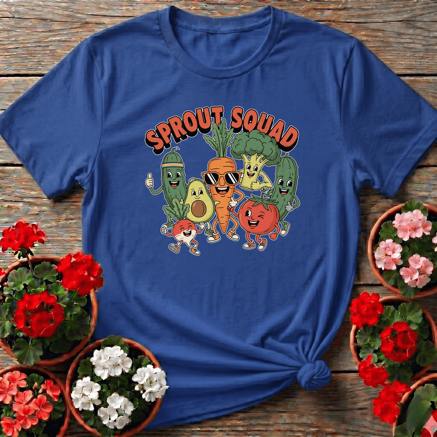 Sprout Squad Funny Vegetable Garden Tee - GardeningTshirts
