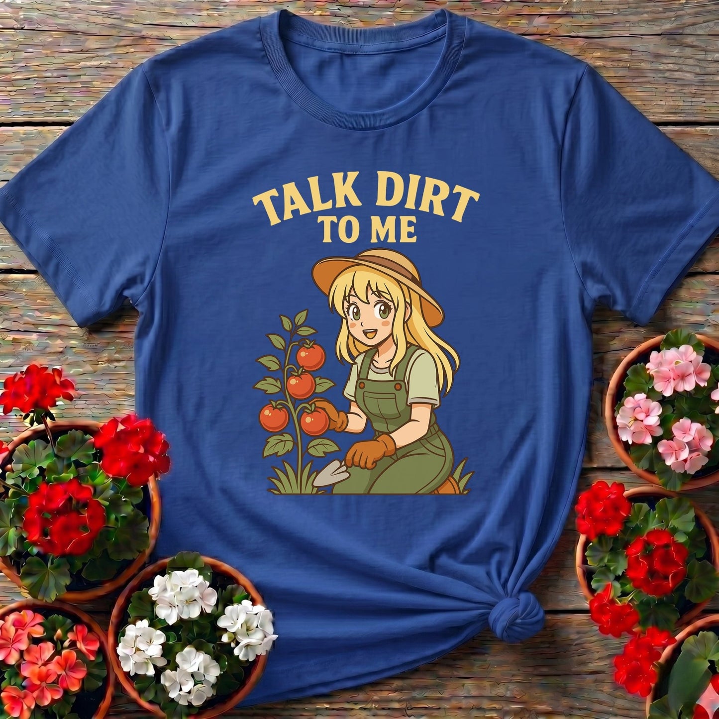 Talk Dirt To Me Witty Plant Lover T-shirt - GardeningTshirts