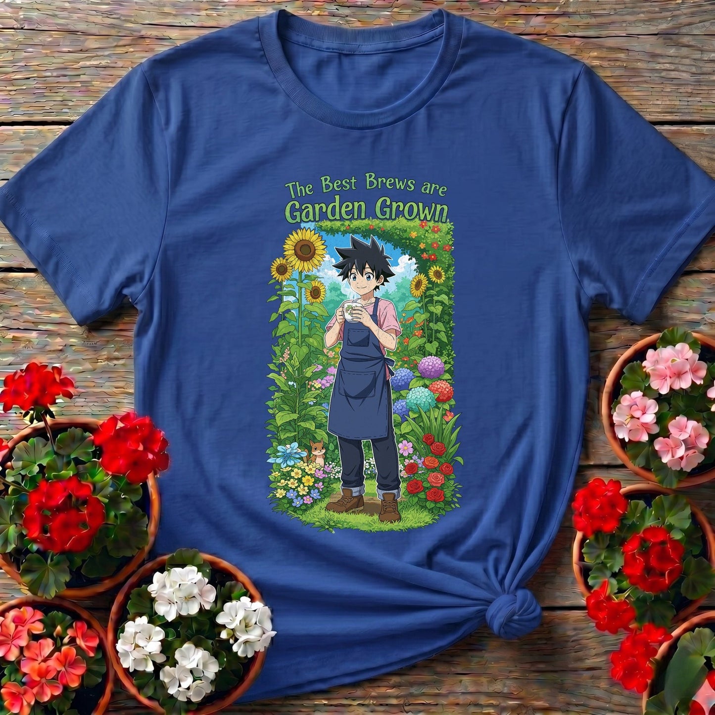 The Best Brews Are Garden Grown Anime T-shirt - GardeningTshirts