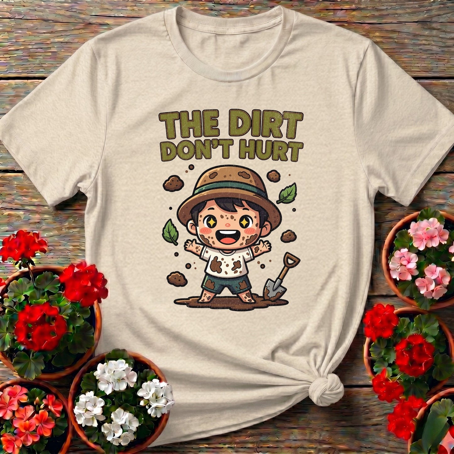 The Dirt Dont Hurt Cute Gardener Tee - GardeningTshirts