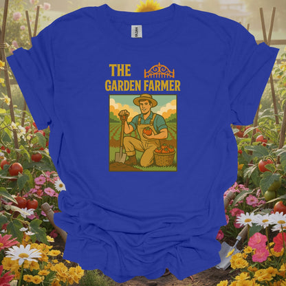 Royal  shirt showing the garden farmer retro proud harvest for home gardeners