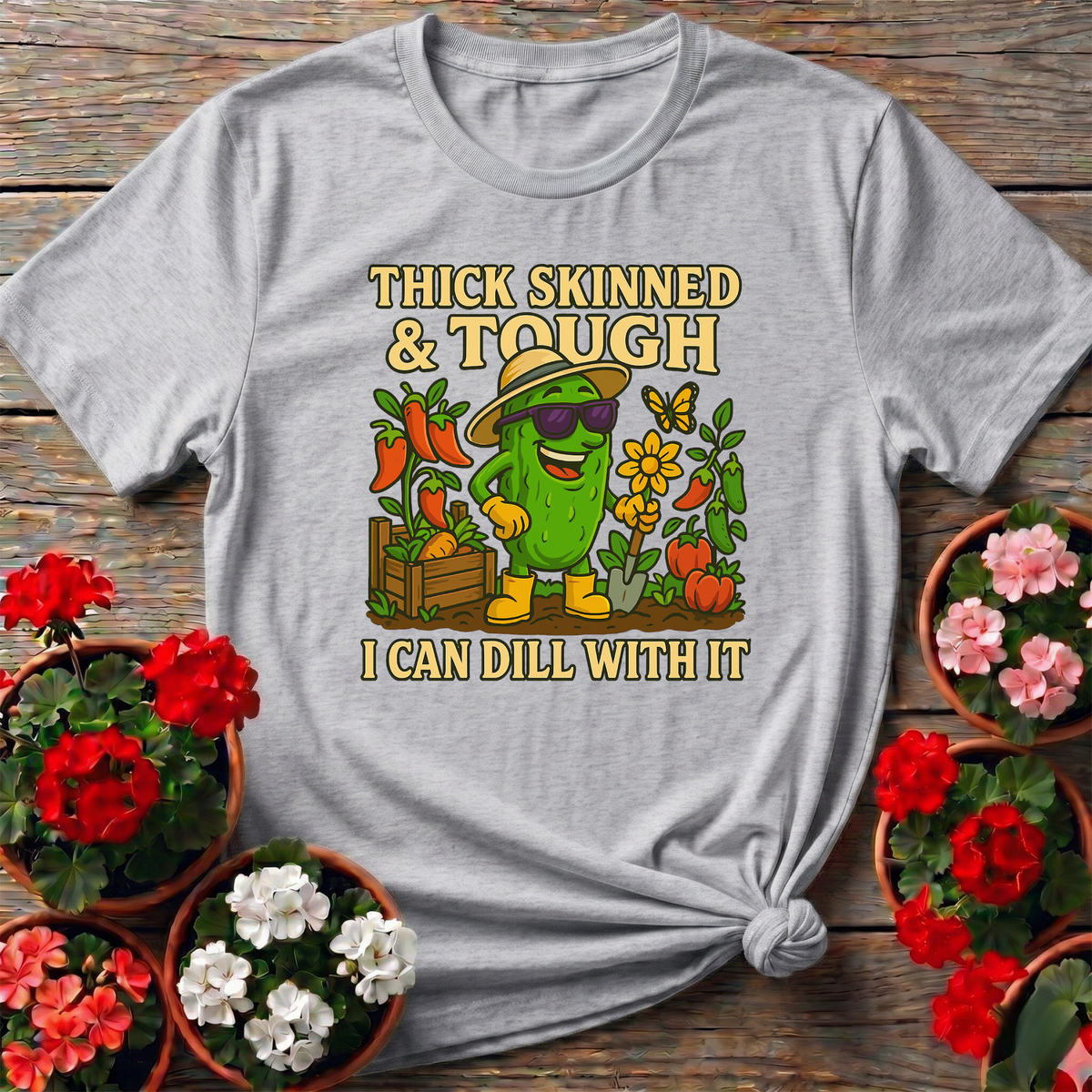 I Can Dill With It Funny Pickle Gardening T-shirt - GardeningTshirts