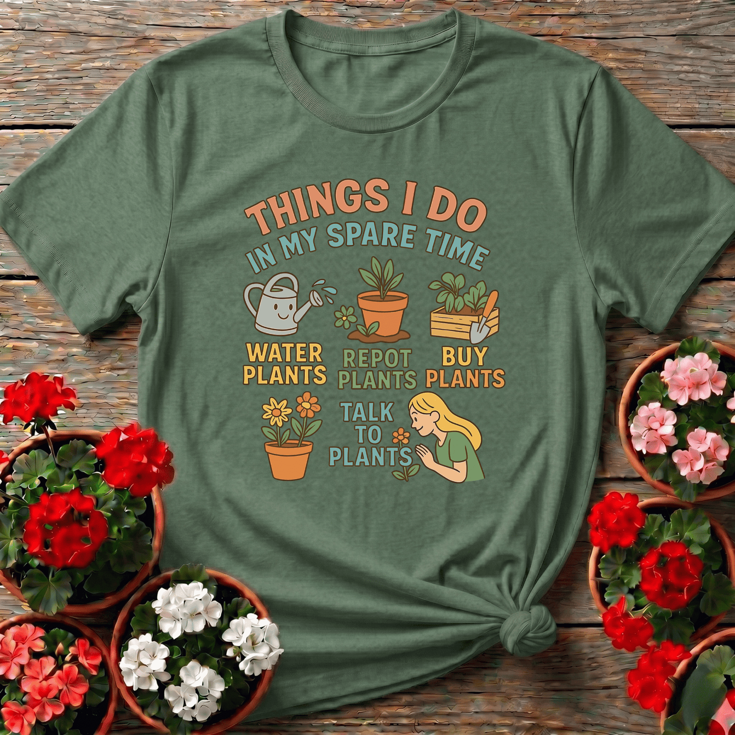 Things I Do In My Spare Time Funny Plant Tee - GardeningTshirts