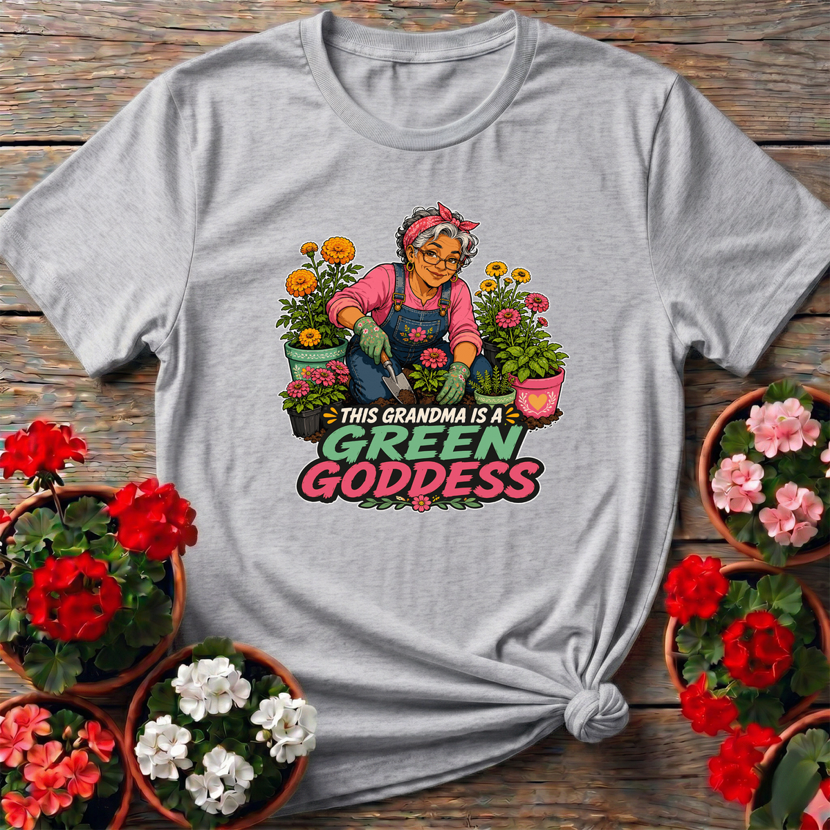 This Grandma Is a Green Goddess Gardening T-Shirt - GardeningTshirts