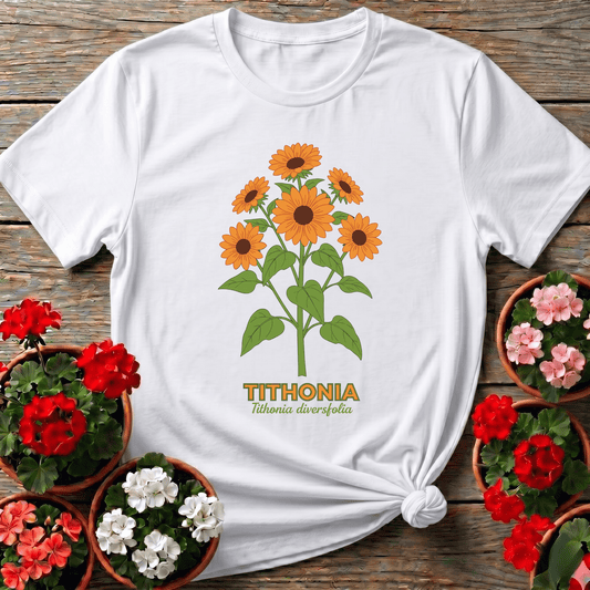 Tithonia Diversifolia Botanical Sunflower Gardening T-Shirt - GardeningTshirts