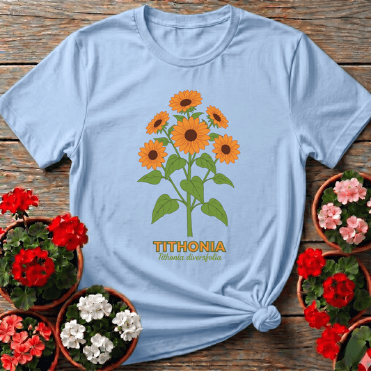Tithonia Diversifolia Botanical Sunflower Gardening T-Shirt - GardeningTshirts