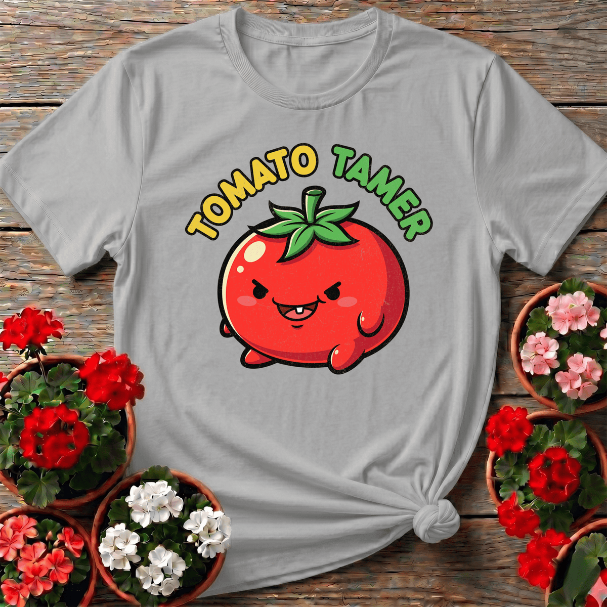 Tomato Tamer Funny Vegetable T-shirt - GardeningTshirts