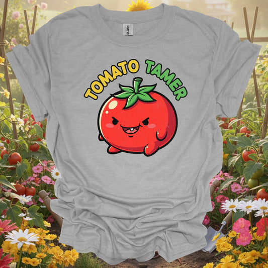 "Tomato Tamer" Funny Vegetable T-Shirt - GardeningTshirts