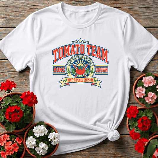Tomato Team Vine-Ripened Growers Home Grown Shirt - GardeningTshirts