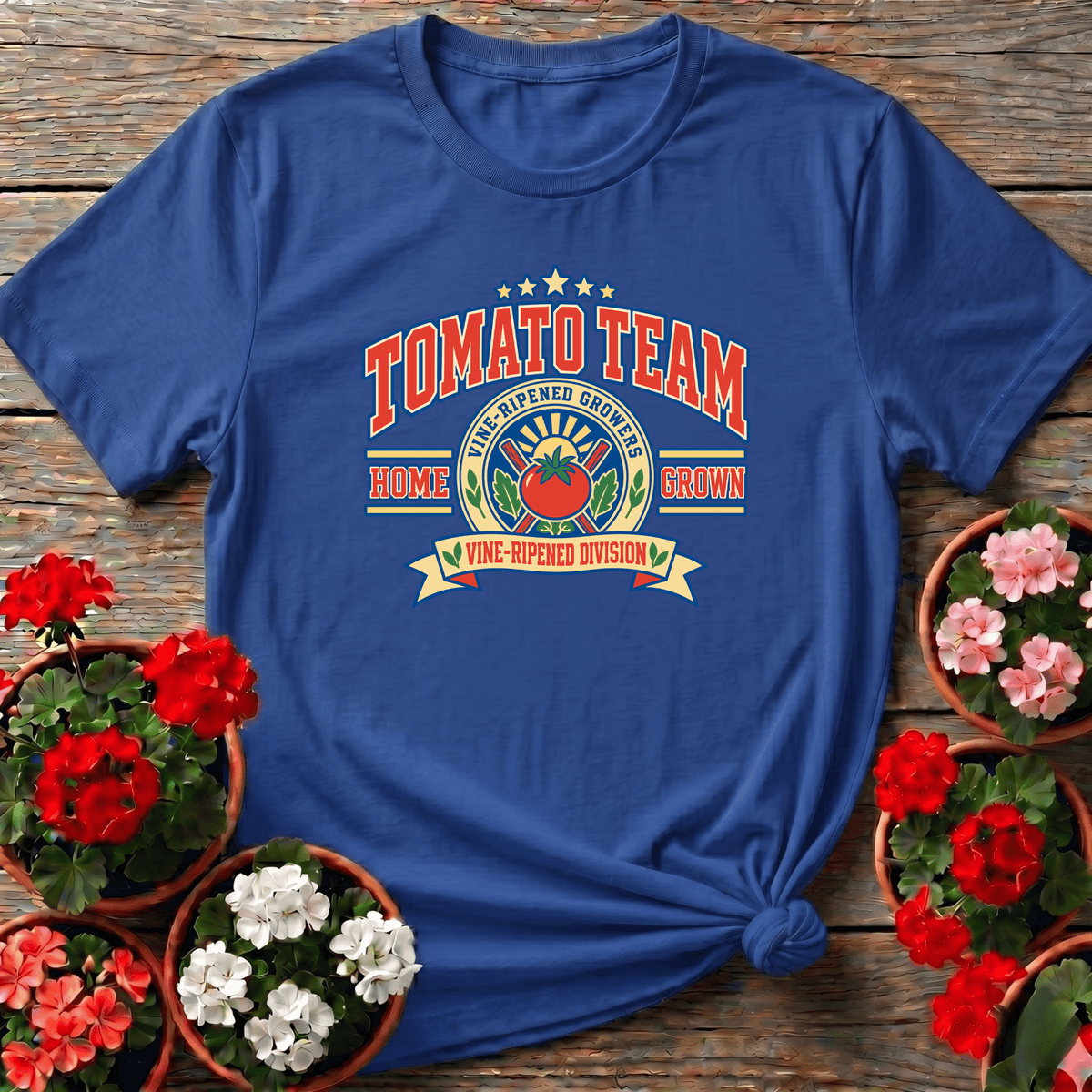 Tomato Team Vine-Ripened Growers Home Grown Shirt - GardeningTshirts