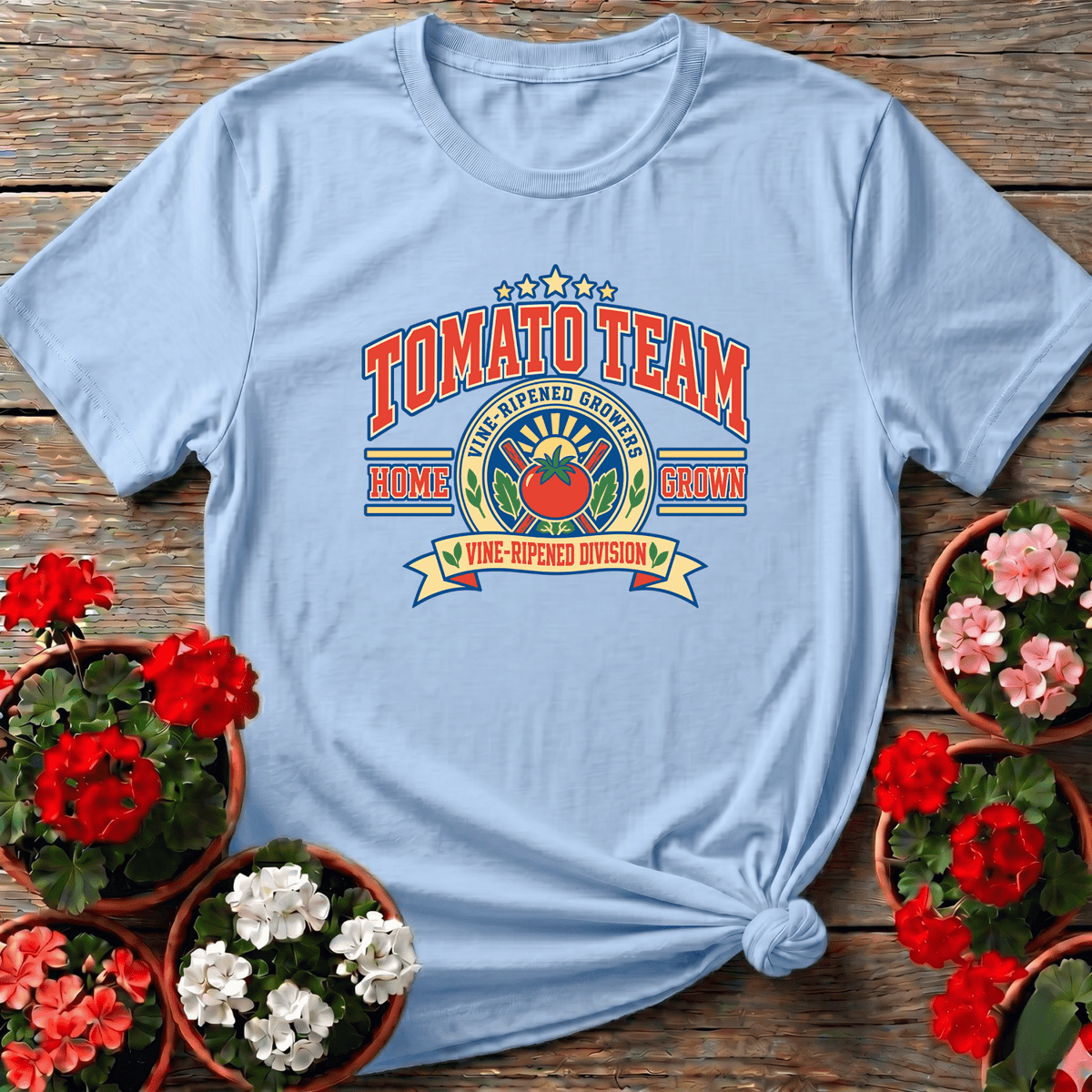 Tomato Team Vine-Ripened Growers Home Grown Shirt - GardeningTshirts