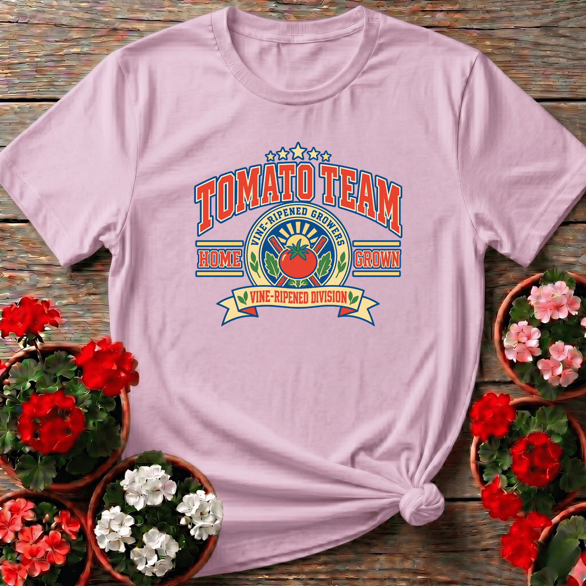 Tomato Team Vine-Ripened Growers Home Grown Shirt - GardeningTshirts