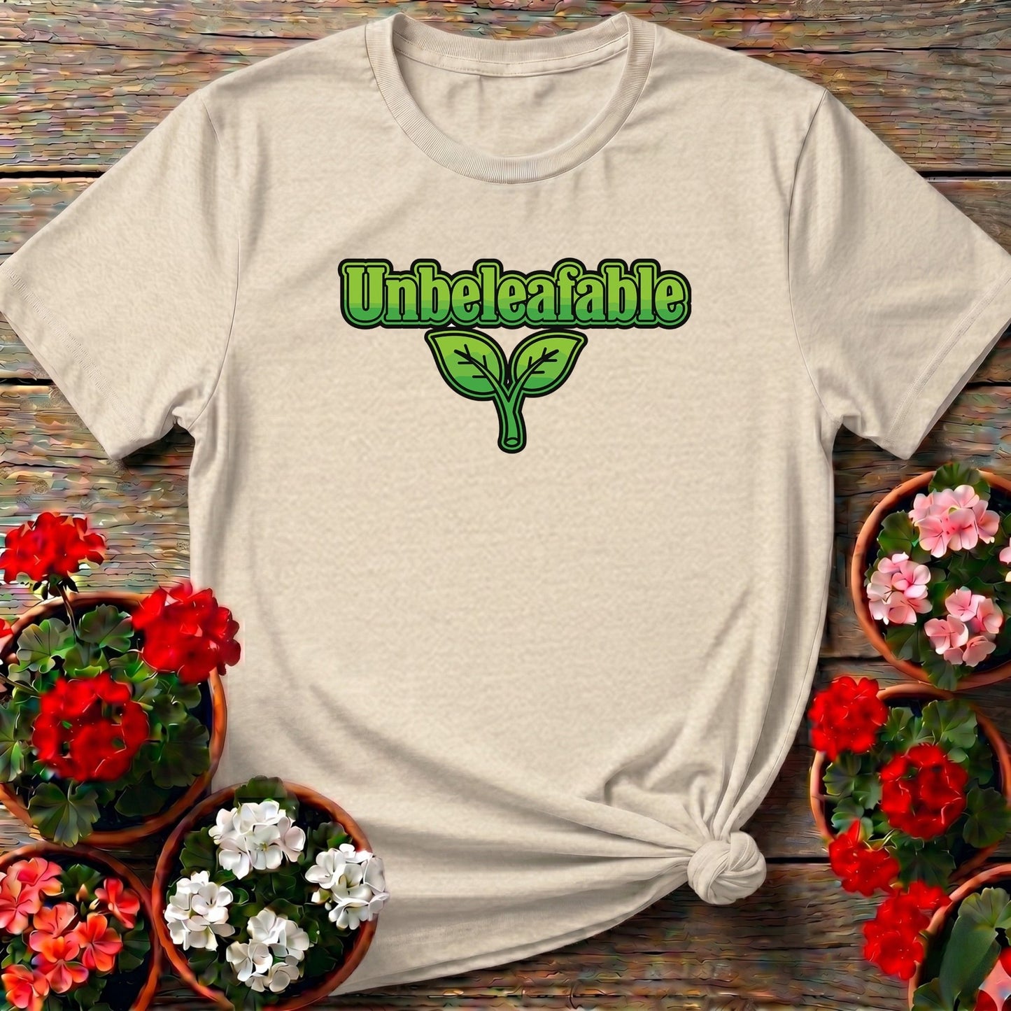 Unbeleafable Funny Plant Pun T-shirt - GardeningTshirts