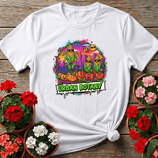 Urban Botany Funky Graffiti City Gardening Tee - GardeningTshirts