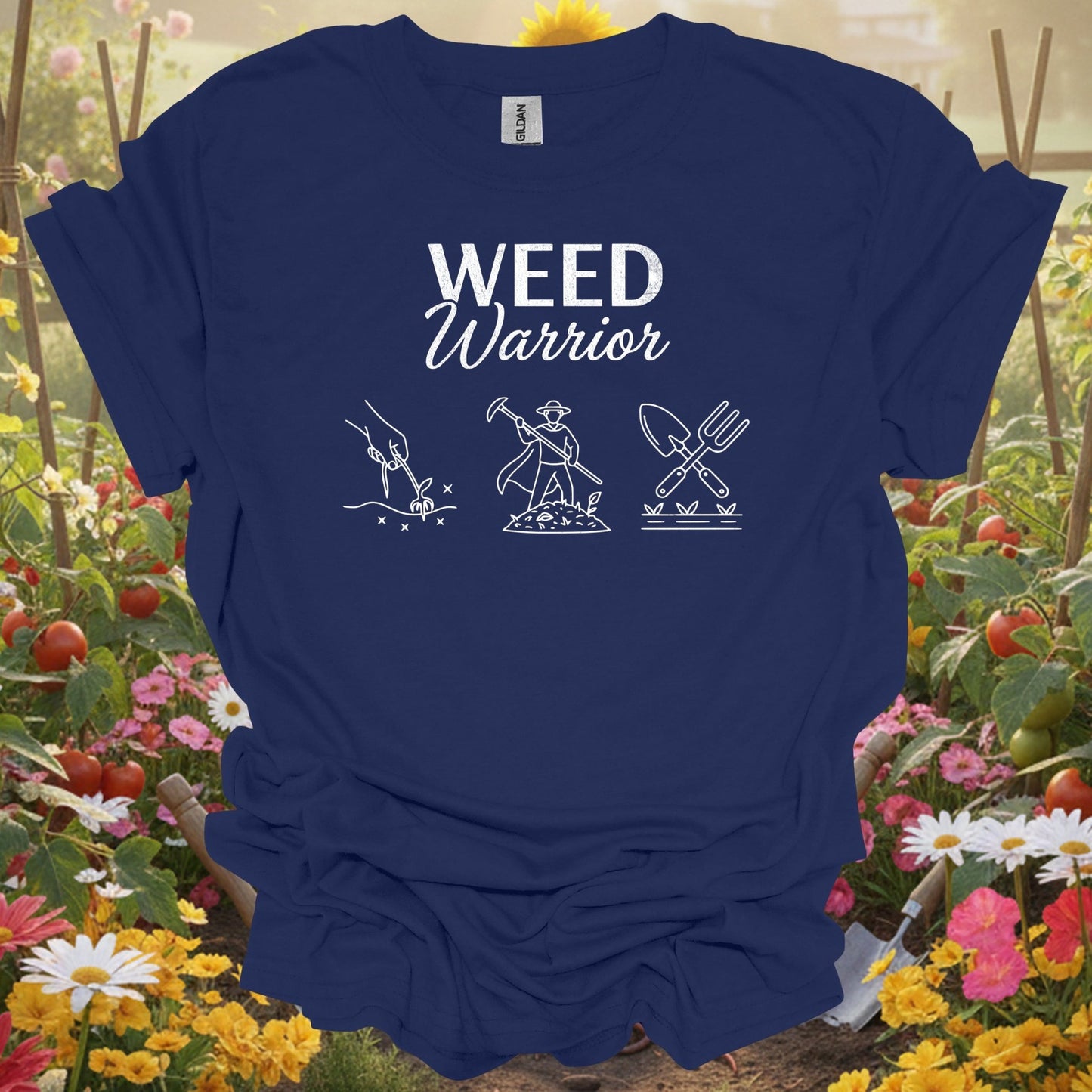 "Weed Warrior" Superhero Gardener T Shirt - GardeningTshirts