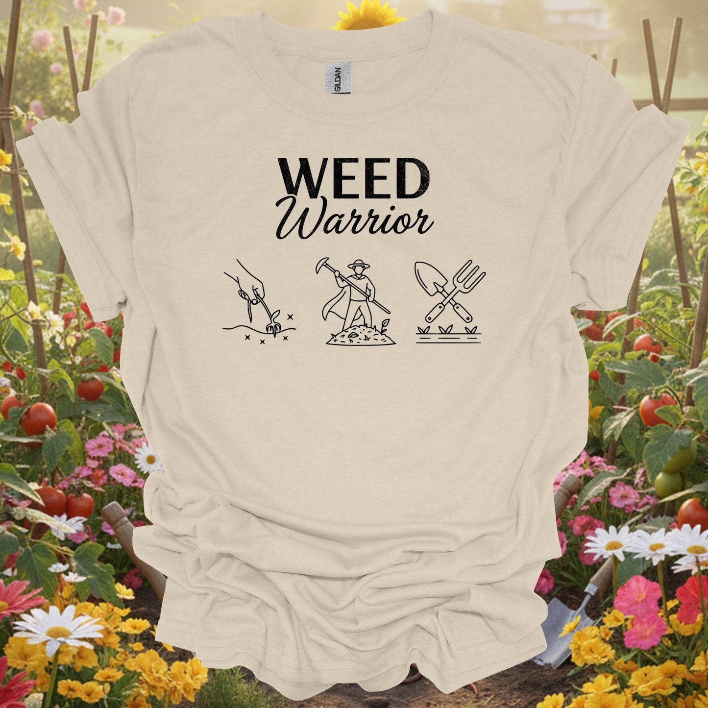 "Weed Warrior" Superhero Gardener T Shirt - GardeningTshirts