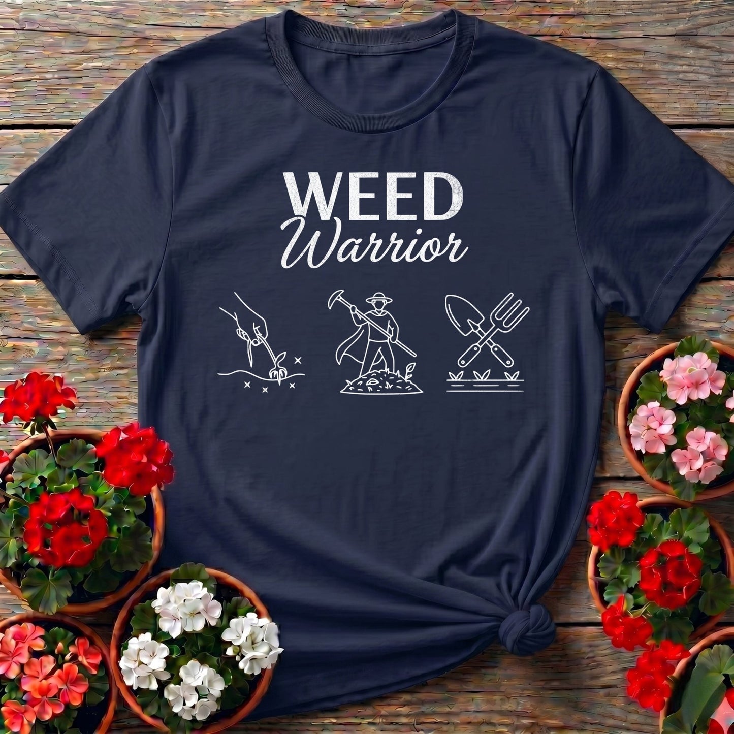 Weed Warrior Superhero Gardener T-shirt - GardeningTshirts