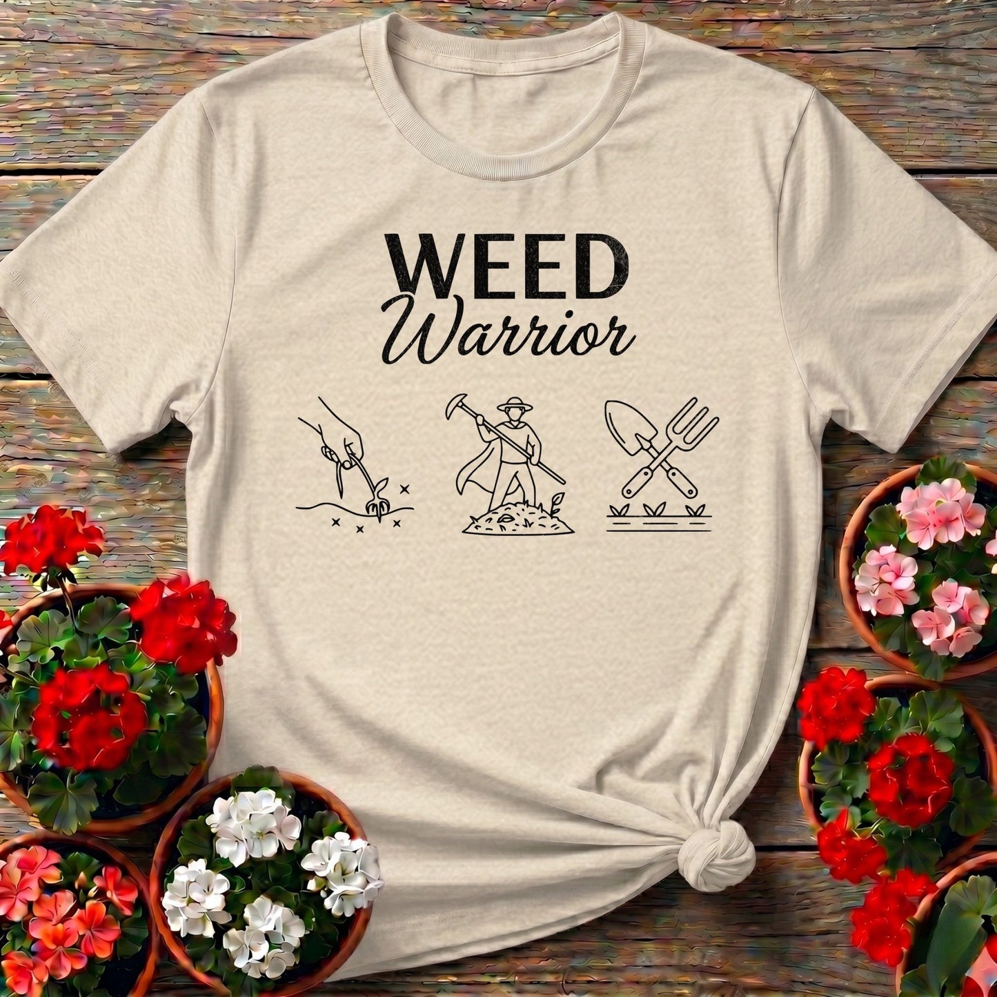Weed Warrior Superhero Gardener T-shirt - GardeningTshirts